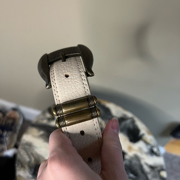 Vintage Brass Leather Belt Small main image 4